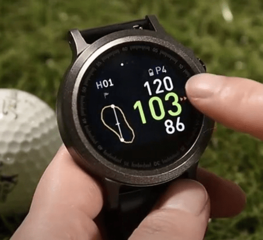 Display golf gps watch
